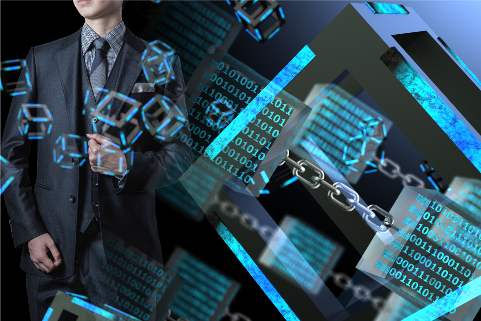 ブロックチェーン技術のイメージ